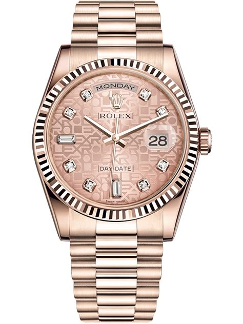 pink day date rolex|Rolex everose gold day date.